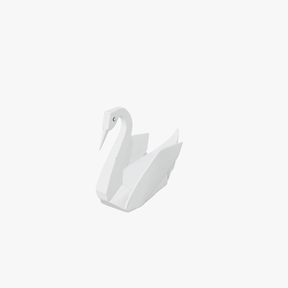 Origami Swan Elegant Design model pack